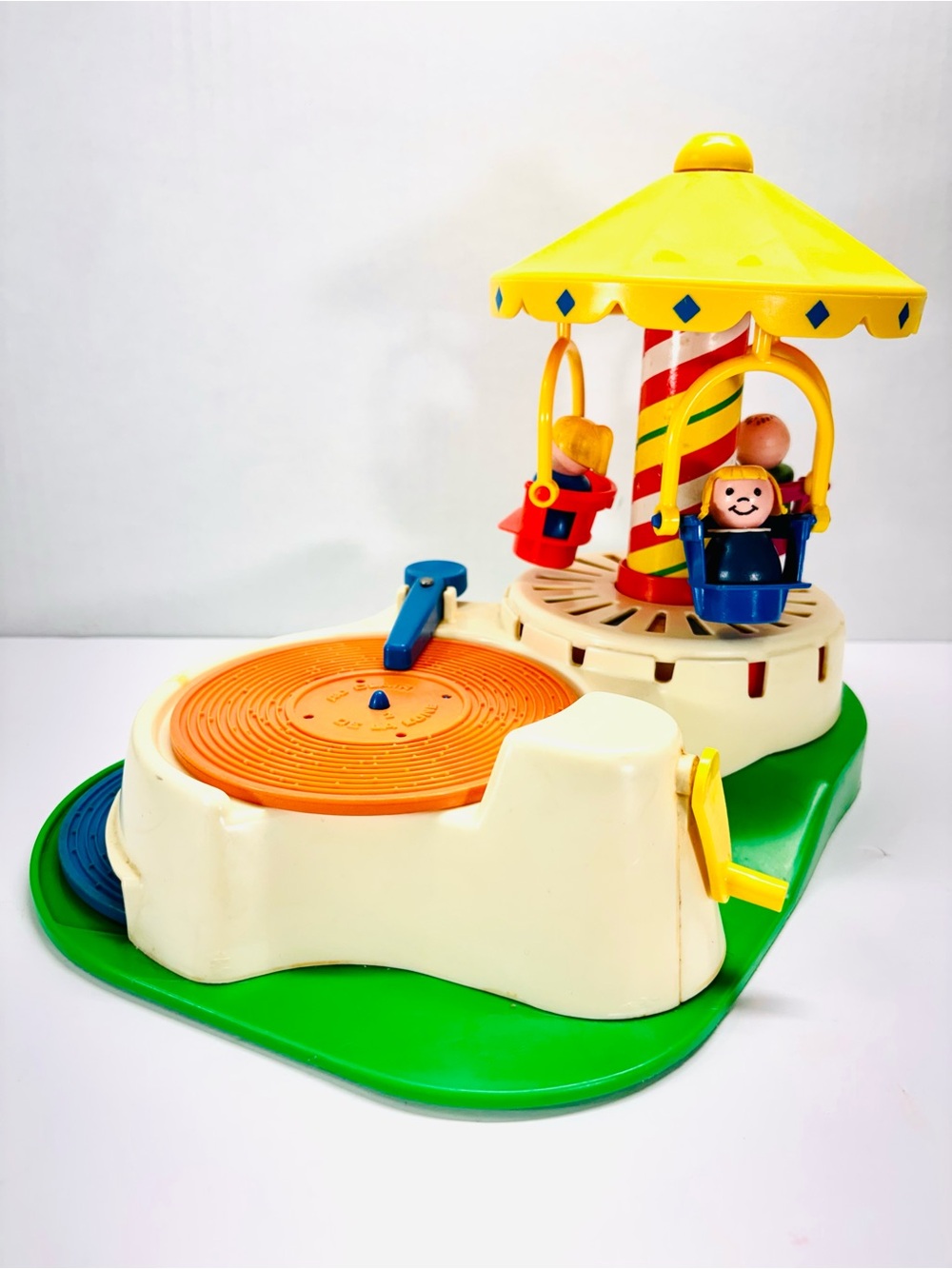 Fisher Price Little People Change-A-Tune Carousel 170 Record Player Vintage 1981
